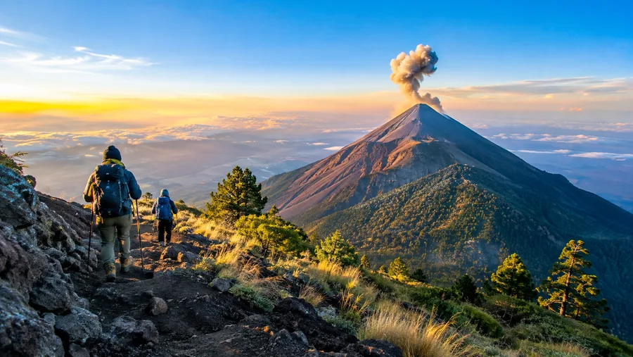 Acatenango Volcano Hiking Routes Starting Points