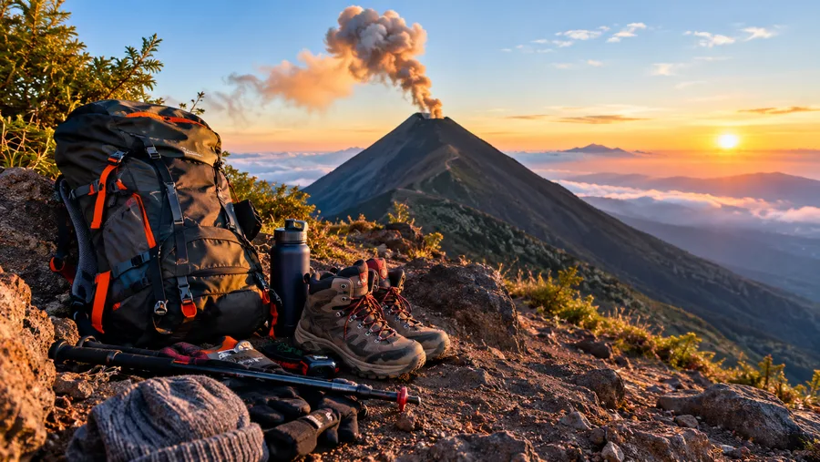 Elenco dell'attrezzatura essenziale per l'escursione al vulcano Acatenango
