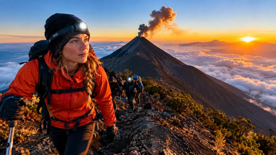 Night Hike Sunrise Adventures on Acatenango Volcano