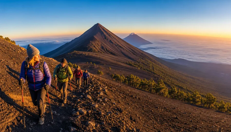 Night Hike Sunrise Adventures on Acatenango Volcano