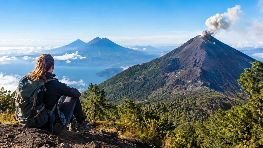 Route from Antigua vs Lake Atitlan Acatenango Volcano Hike